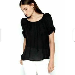 Joie Eleanor Silk Blouse Black Size XS